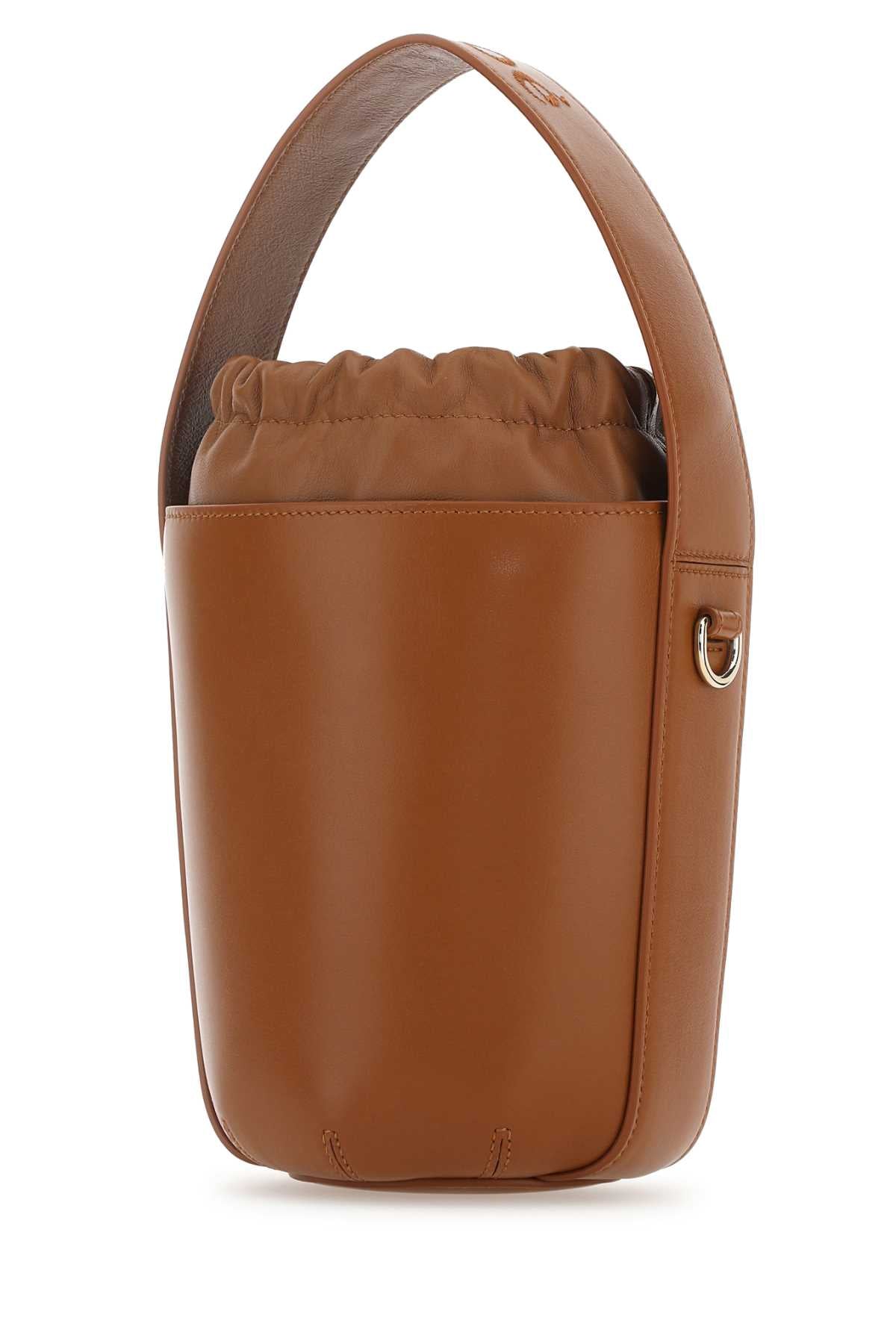 Chloe Women Caramel Leather Bucket Bag