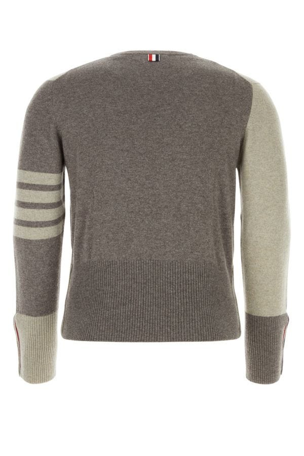 Thom Browne Man Two-Tone Cashmere Sweater