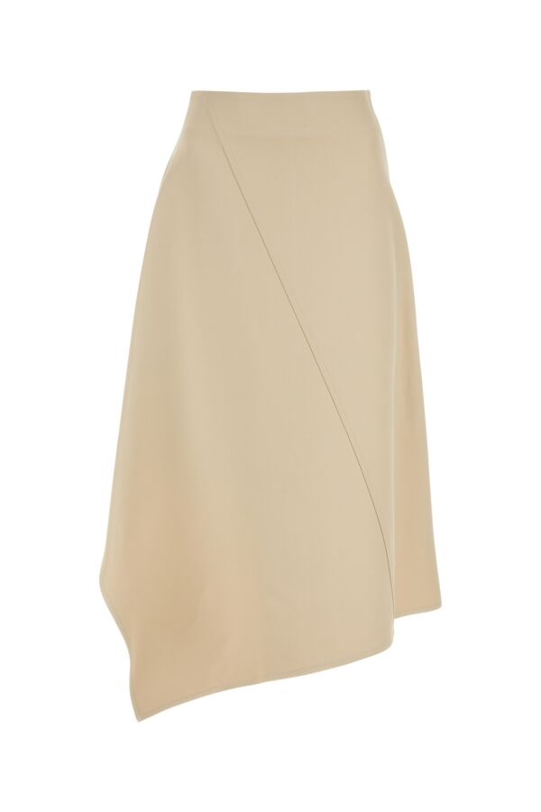 Bottega Veneta Women Sand Cotton Skirt