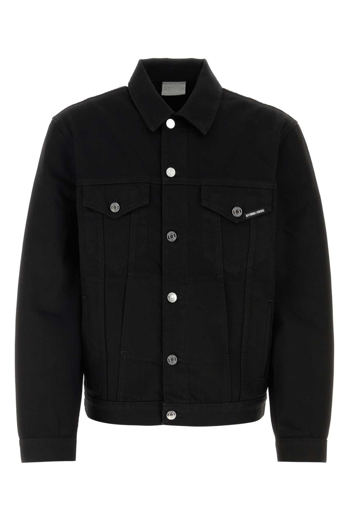 Vtmnts Men Black Denim Paris Jacket