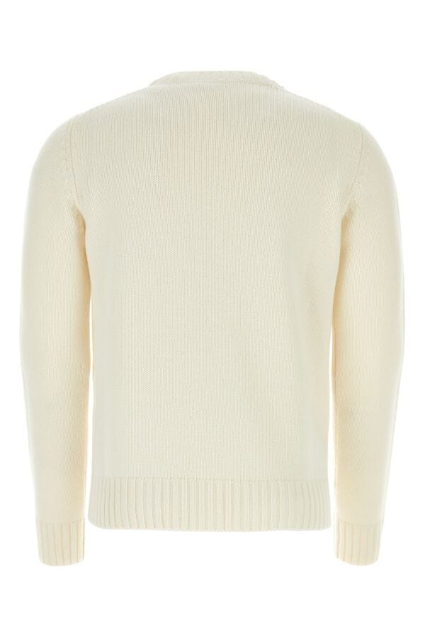 Prada Men Ivory Wool Blend Sweater