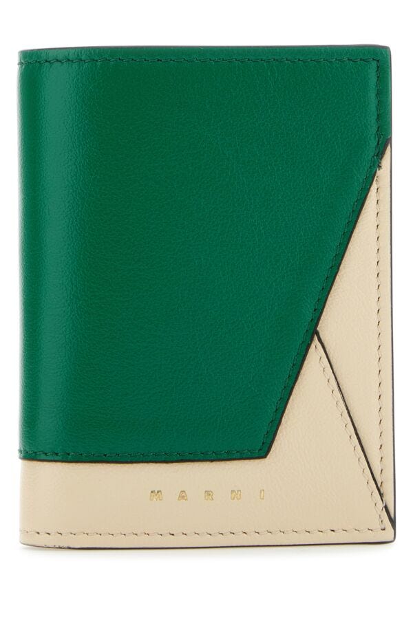 Marni Women Two-Tone Leather Wallet