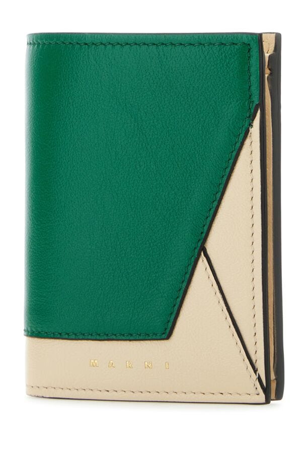 Marni Women Two-Tone Leather Wallet