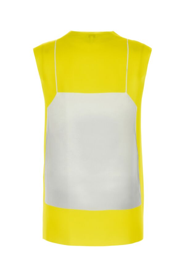 Loewe Women Fluo Yellow Satin Top