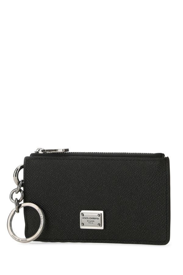 Dolce & Gabbana Man Black Leather Card Holder