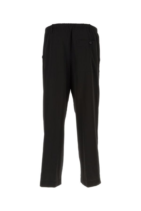 Dries Van Noten Men Black Viscose Blend Pant