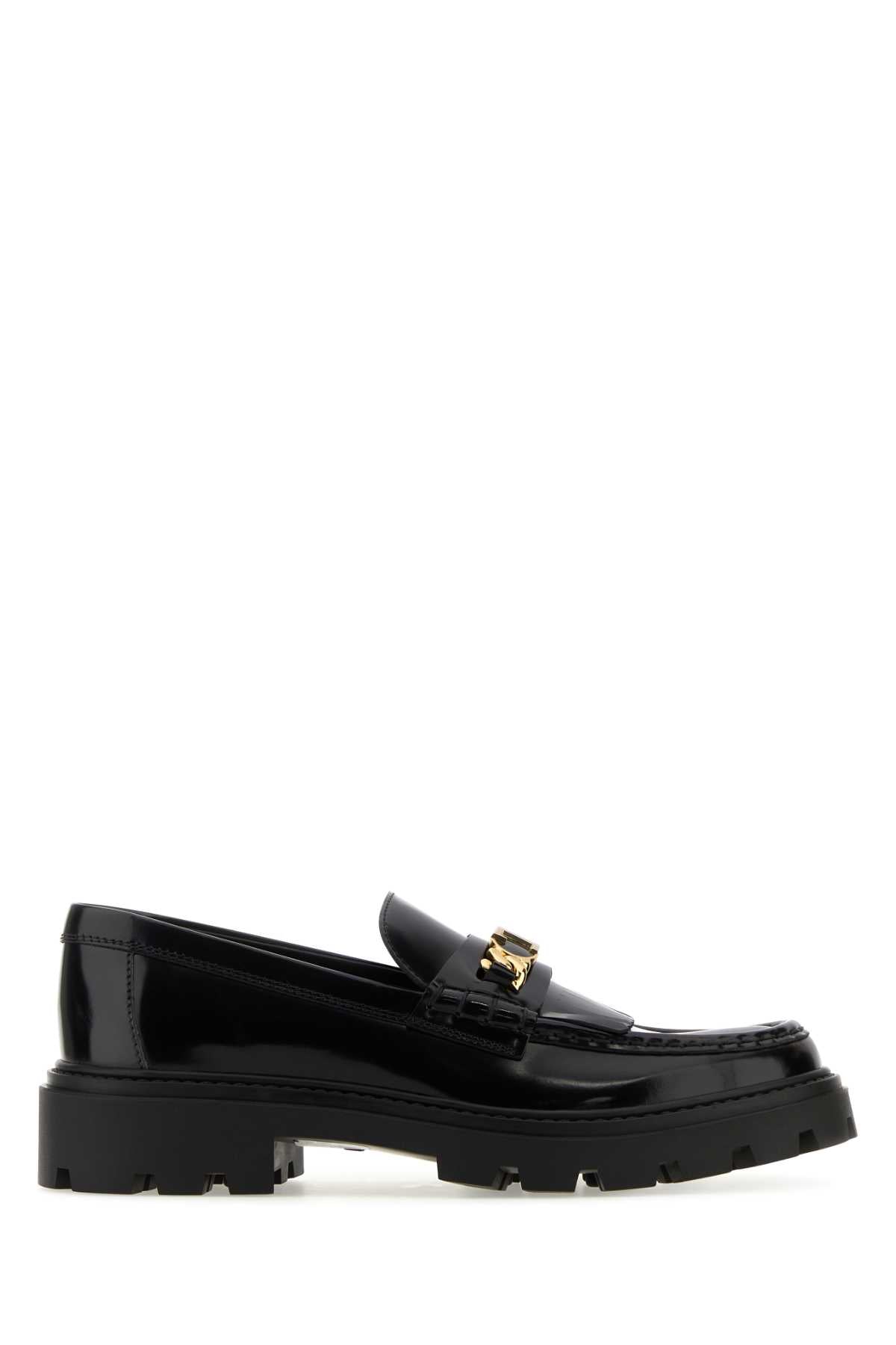 Tod's Women Black Leather Loafers