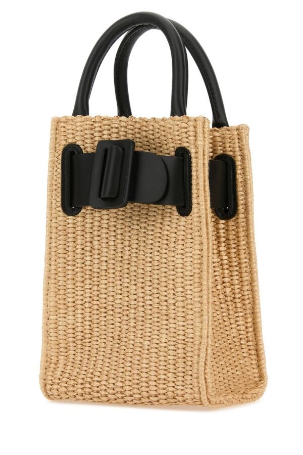 Boyy Women Raffia Bobby Tourist Epsom Handbag