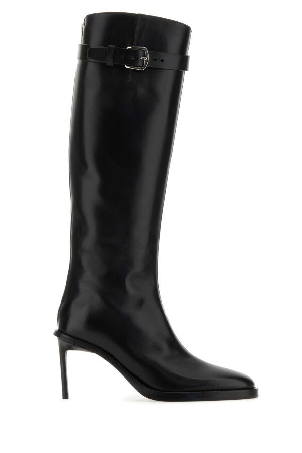 Ann Demeulemeester Women Black Leather Boots