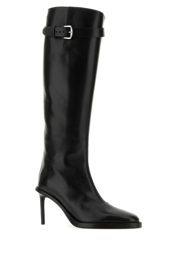 Ann Demeulemeester Women Black Leather Boots