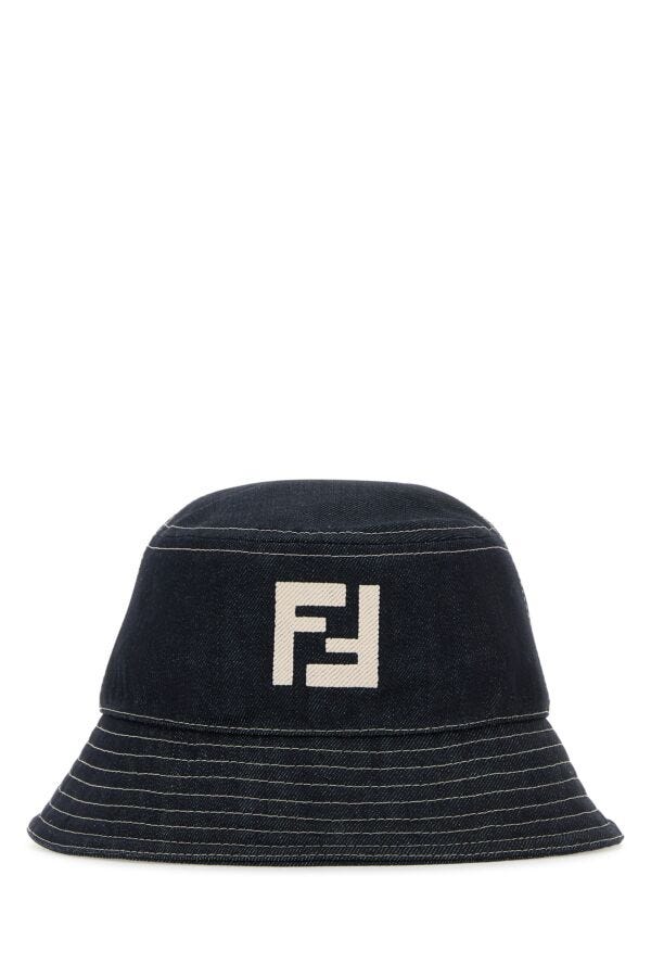 Fendi Men Denim Bucket Hat