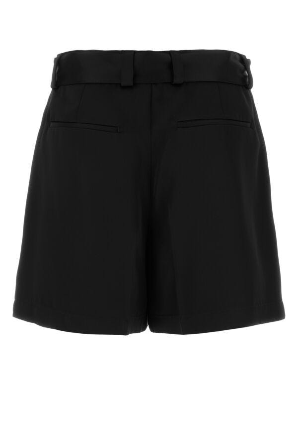 Jil Sander Men Black Viscose Blend Bermuda Shorts