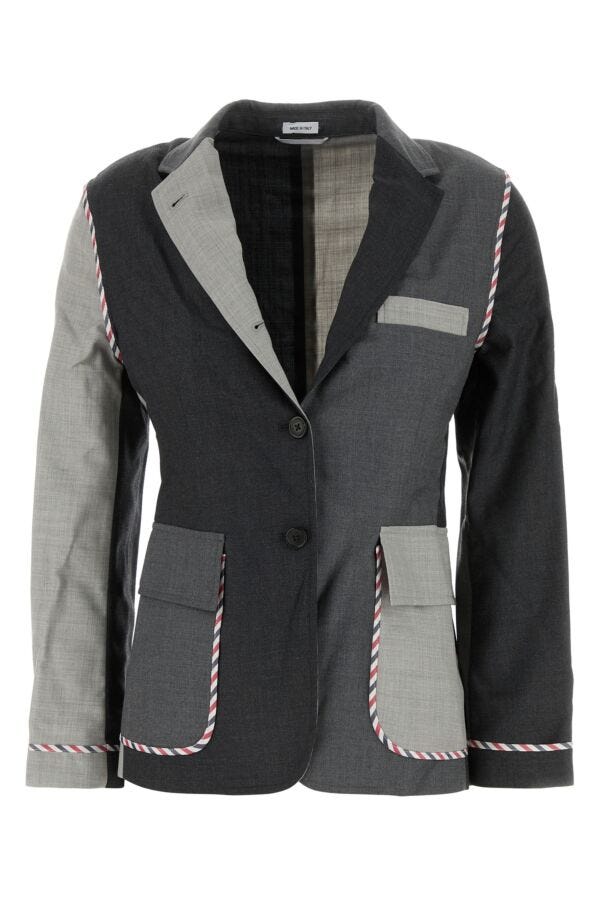 Thom Browne Women Multicolor Wool Blazer