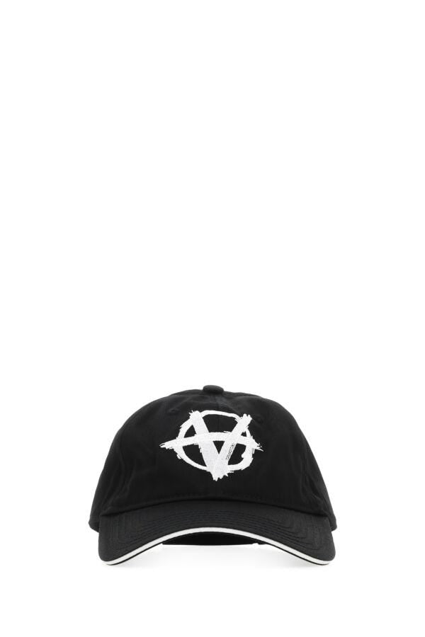 Vetements Unisex Black Cotton Baseball Cap