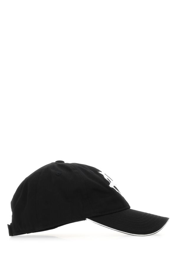 Vetements Unisex Black Cotton Baseball Cap