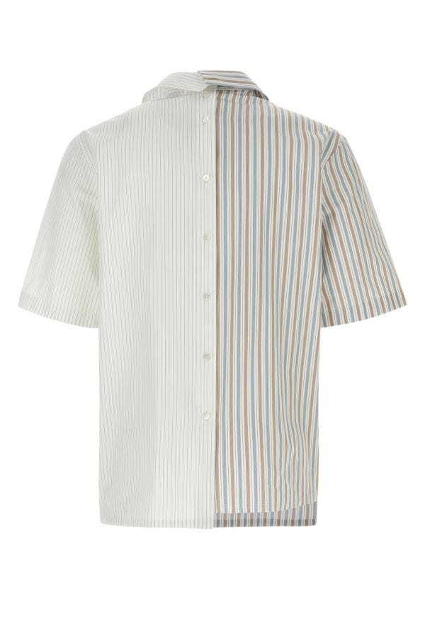 Lanvin Men Embroidered Poplin Shirt