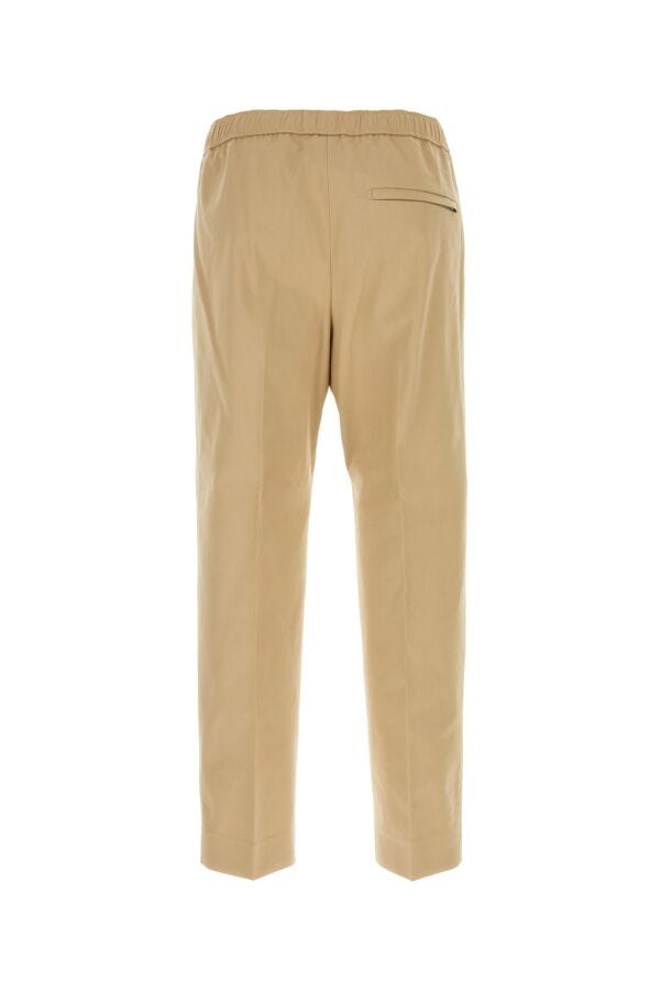 Lanvin Men Beige Stretch Cotton Pant