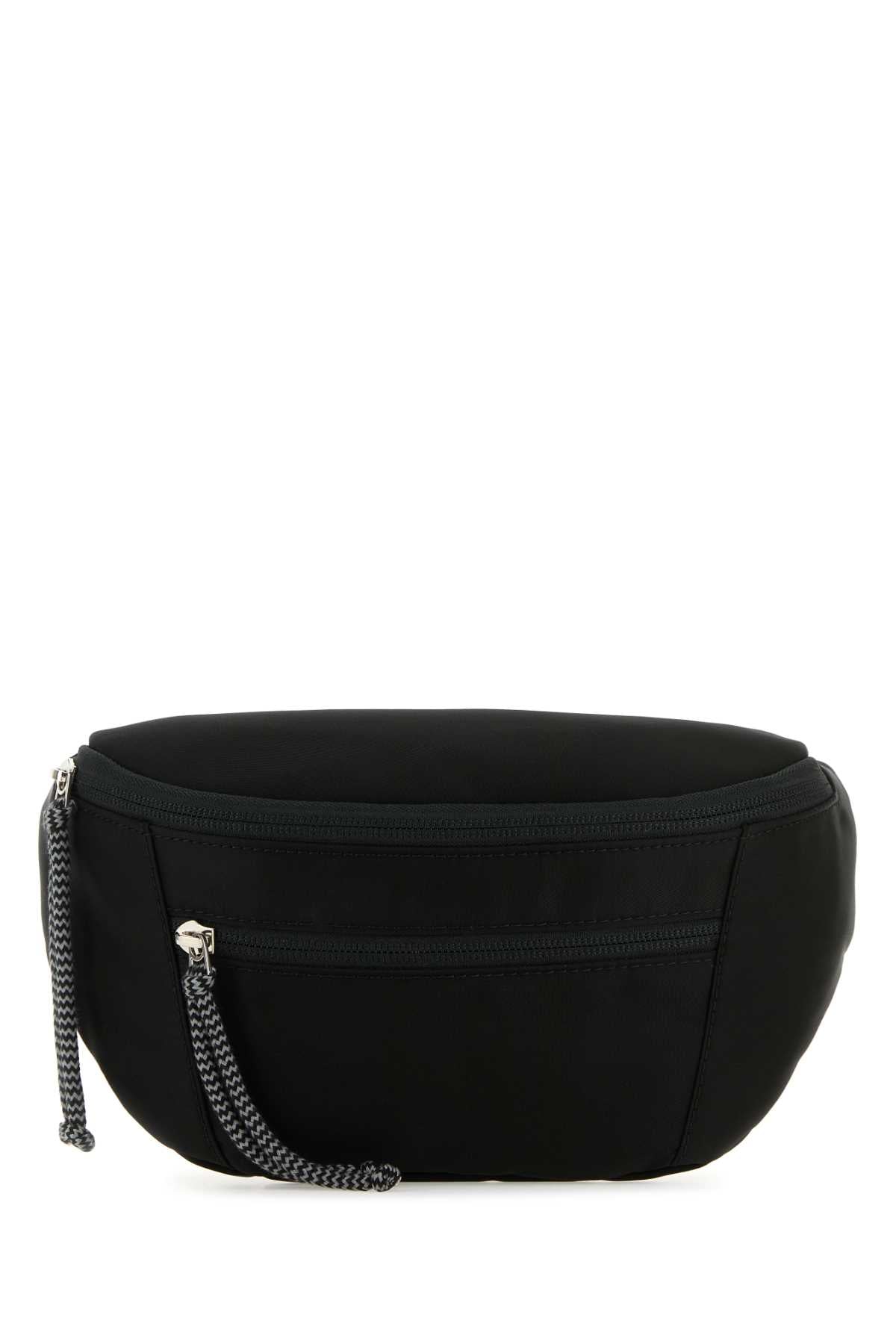 Lanvin Men Black Nylon Curb Belt Bag