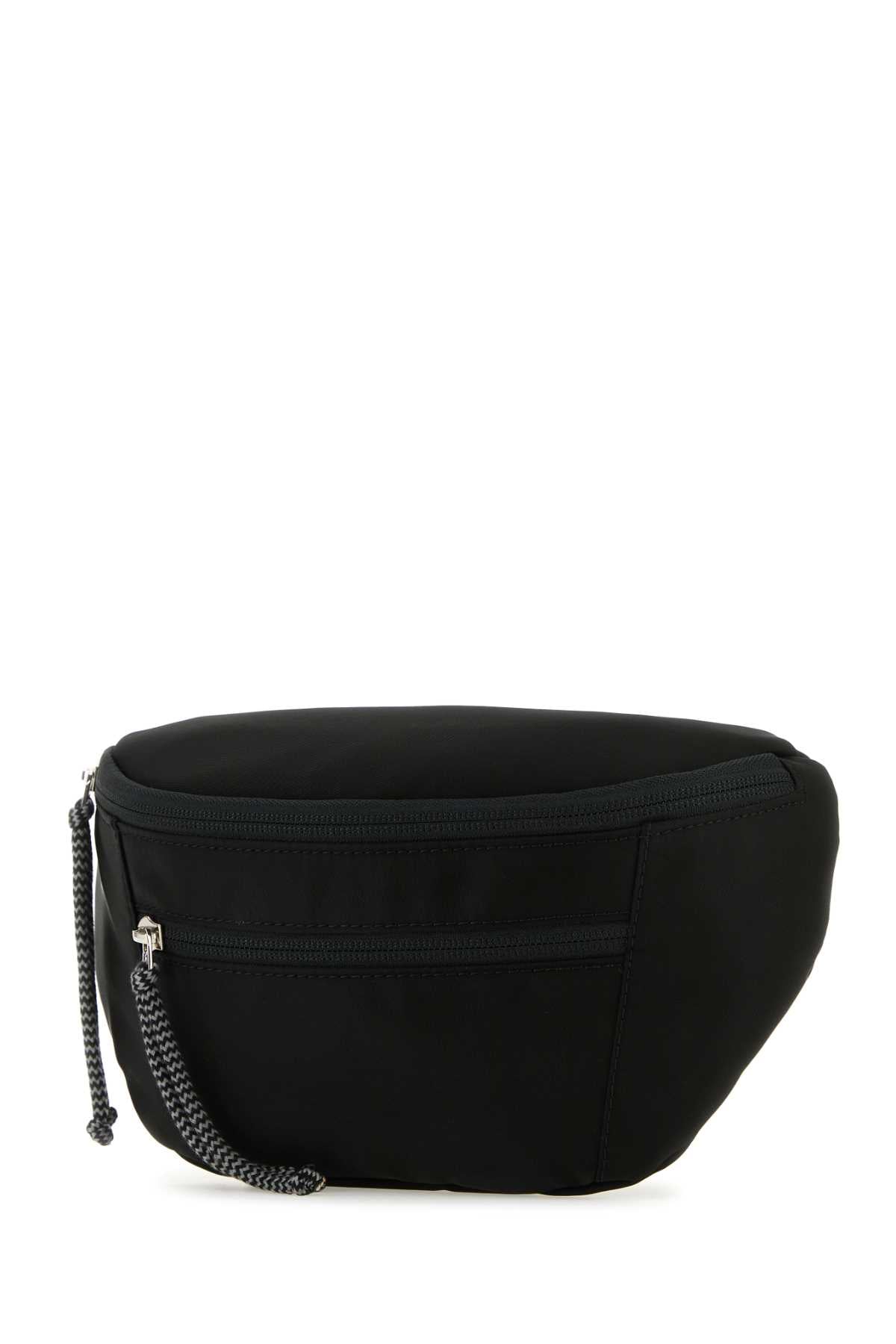 Lanvin Men Black Nylon Curb Belt Bag