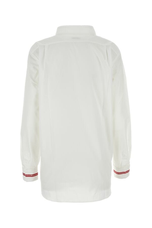 Dries Van Noten Women White Poplin Shirt