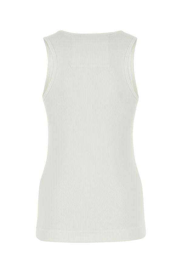 Givenchy Women White Stretch Cotton Tank Top