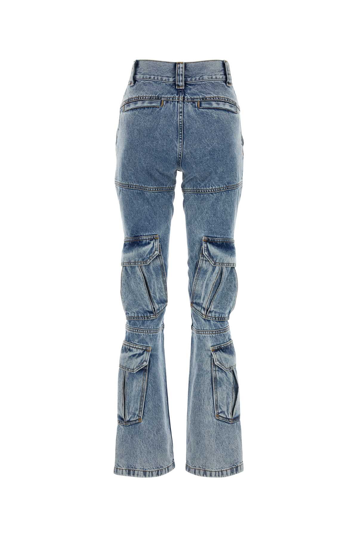 Givenchy Women Denim Cargo Jeans