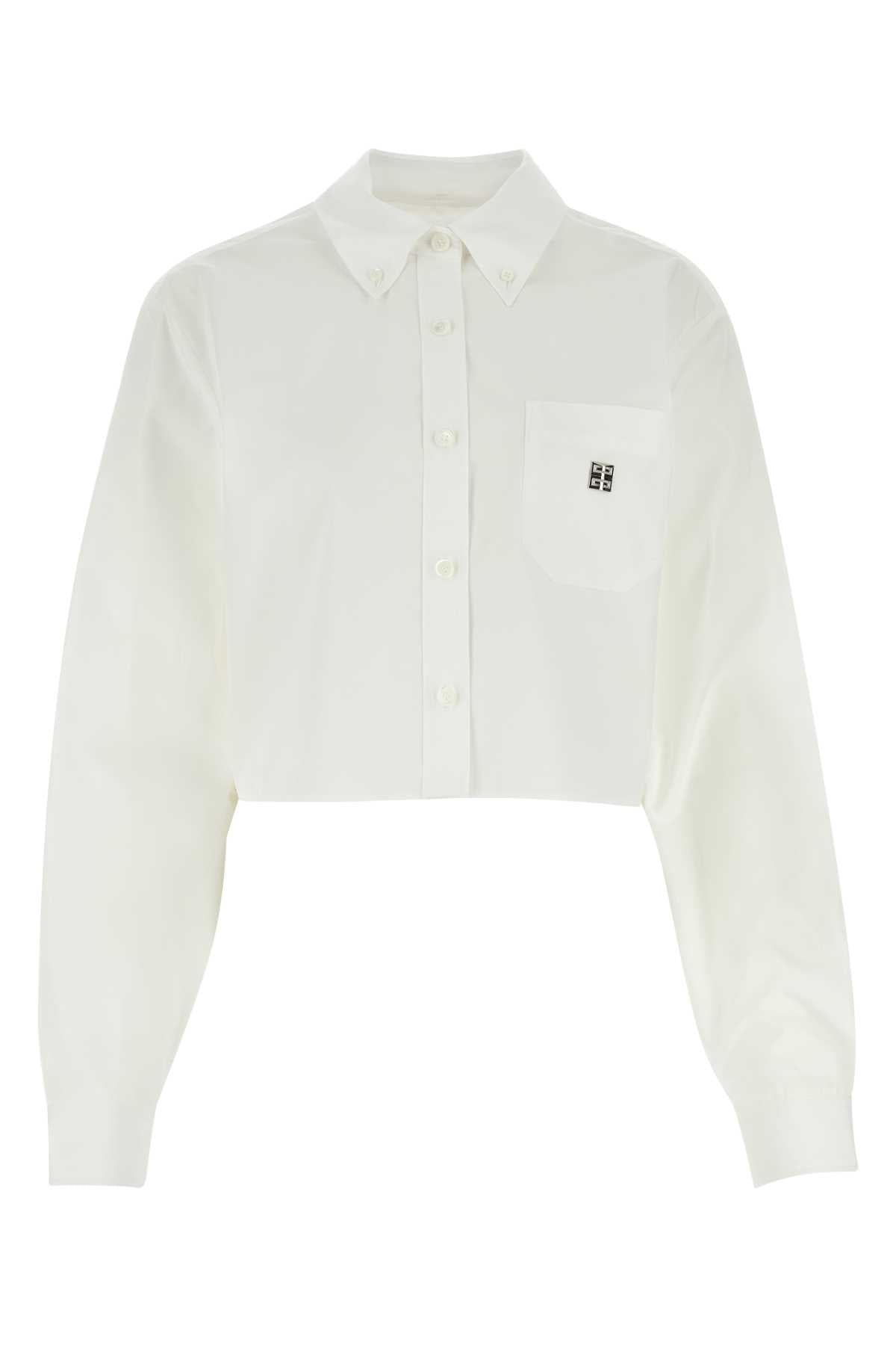 Givenchy Women White Poplin Shirt