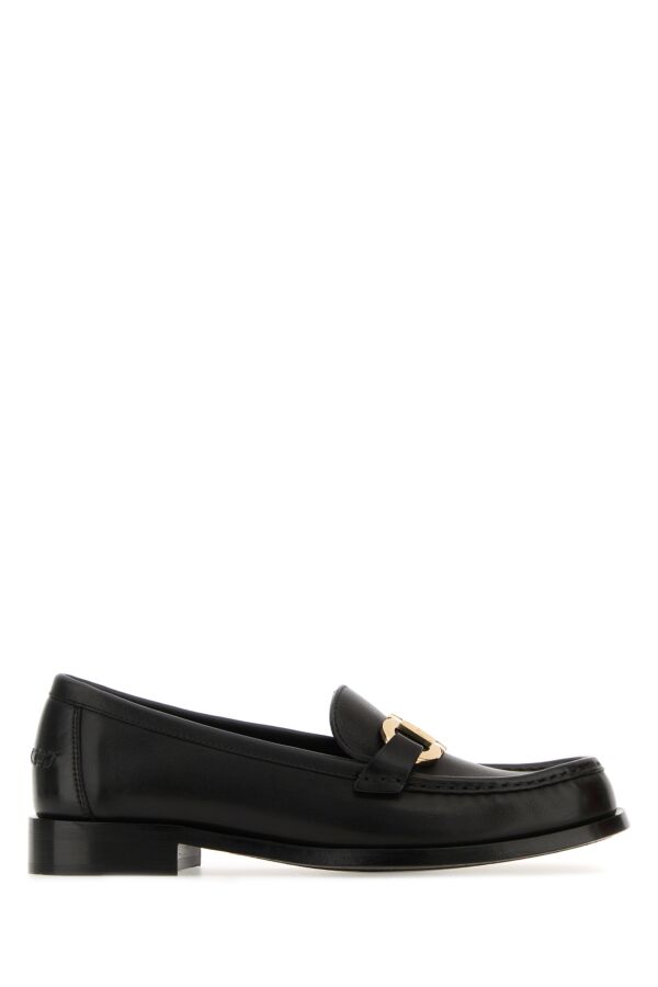 Salvatore Ferragamo Women Black Leather Maryan Loafers