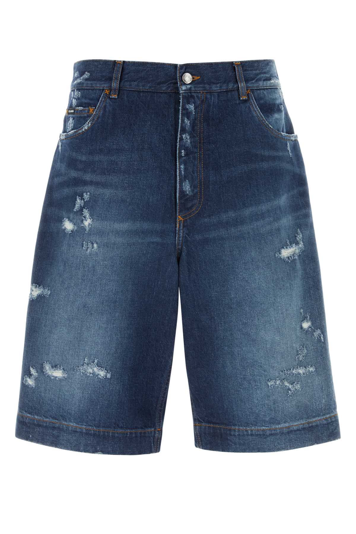 Dolce & Gabbana Men Denim Bermuda Shorts