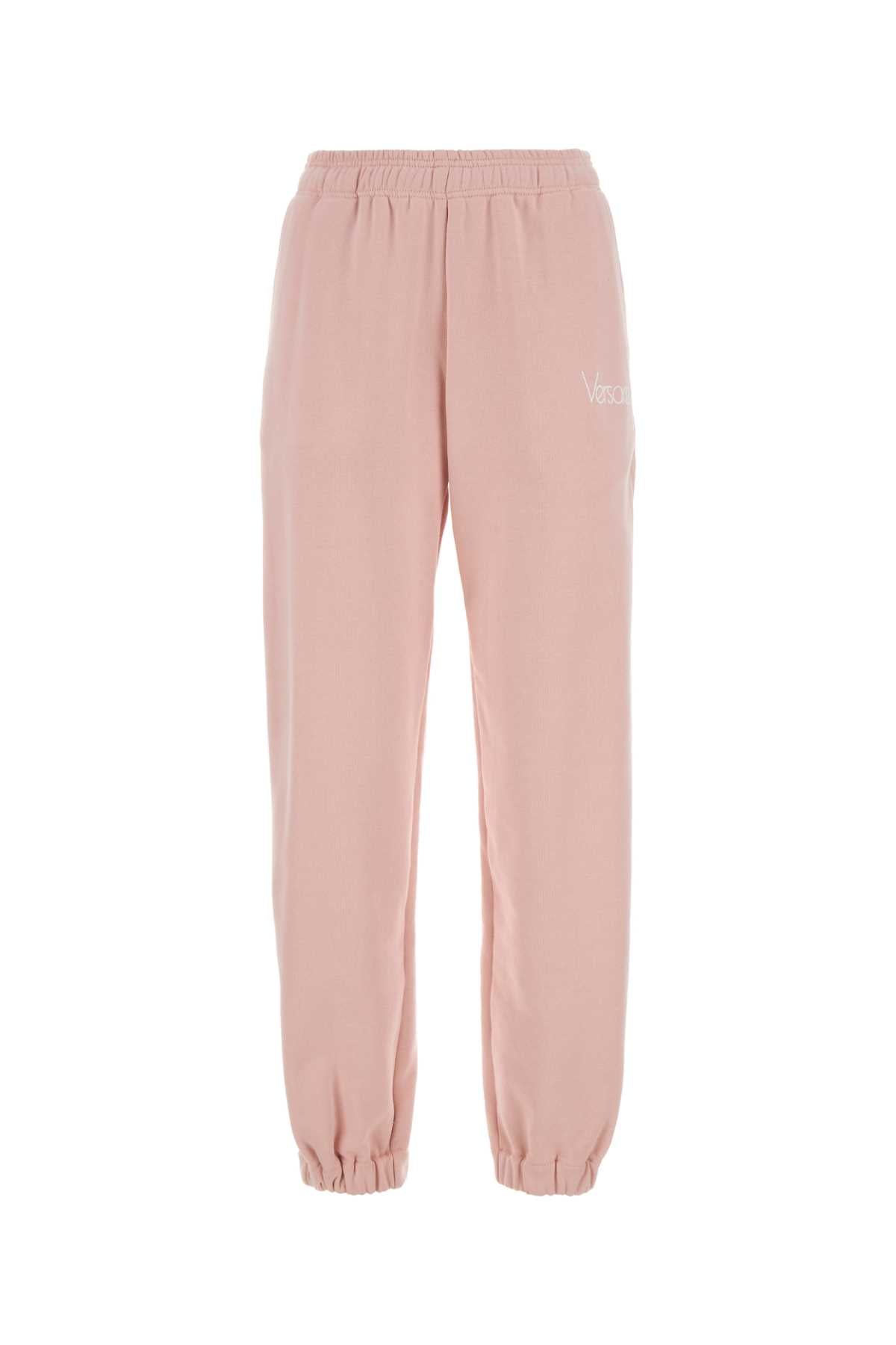 Versace Women Pink Cotton Joggers