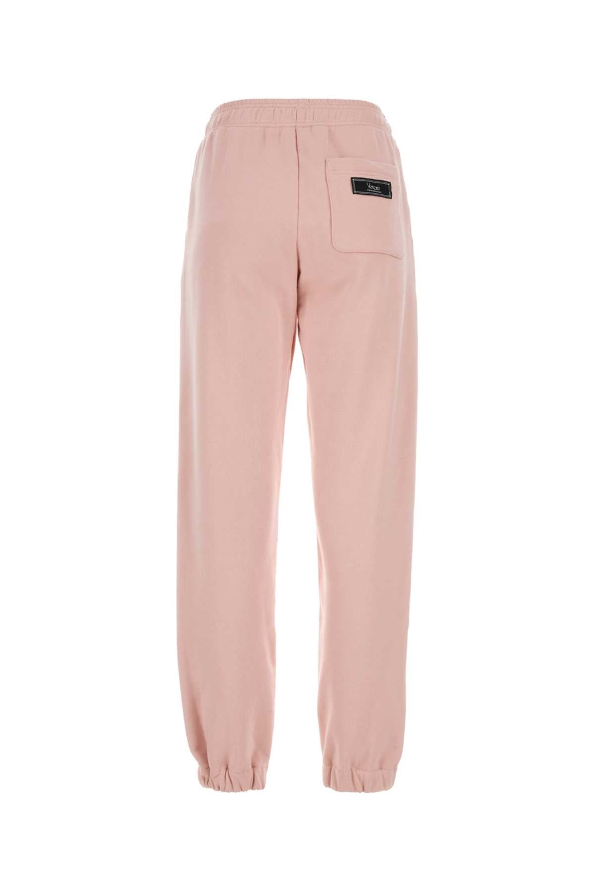 Versace Women Pink Cotton Joggers