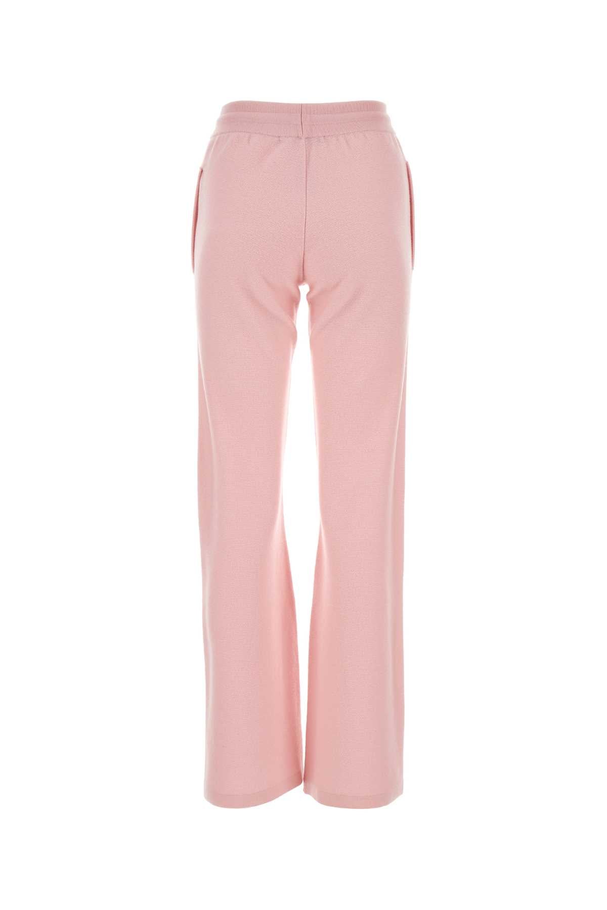 Versace Women Pink Wool Blend Flared Leg Pant