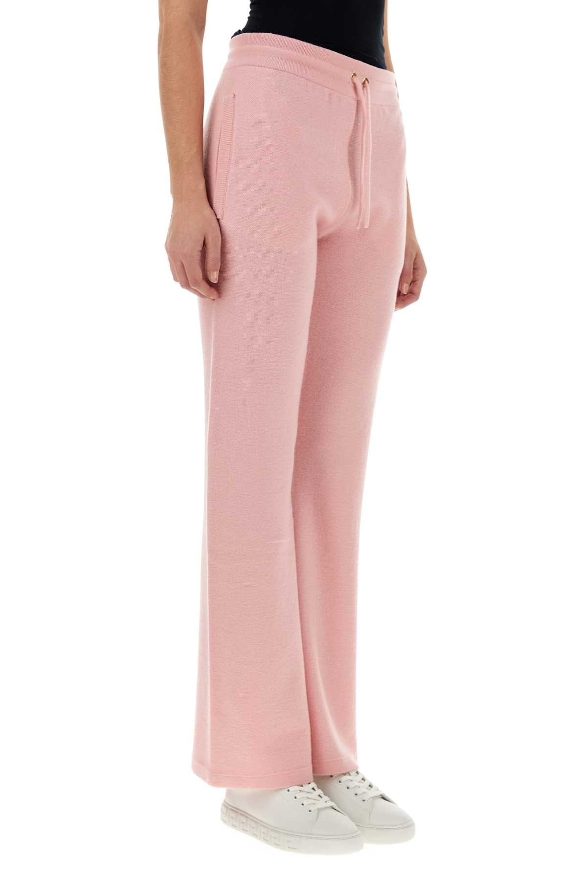 Versace Women Pink Wool Blend Flared Leg Pant