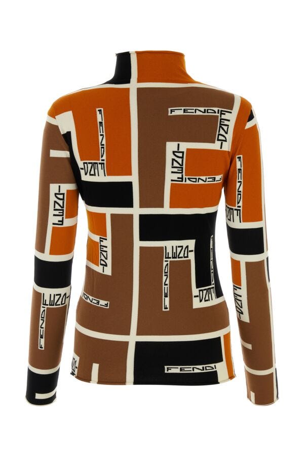 Fendi Women Multicolor Viscose Blend Top