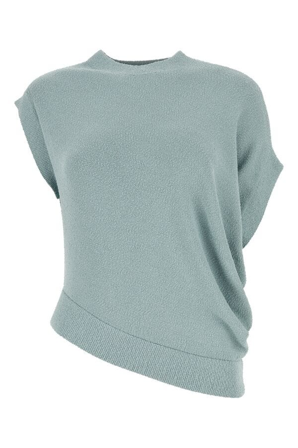 Fendi Women Powder Blue Viscose Blend Top