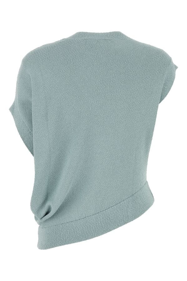 Fendi Women Powder Blue Viscose Blend Top