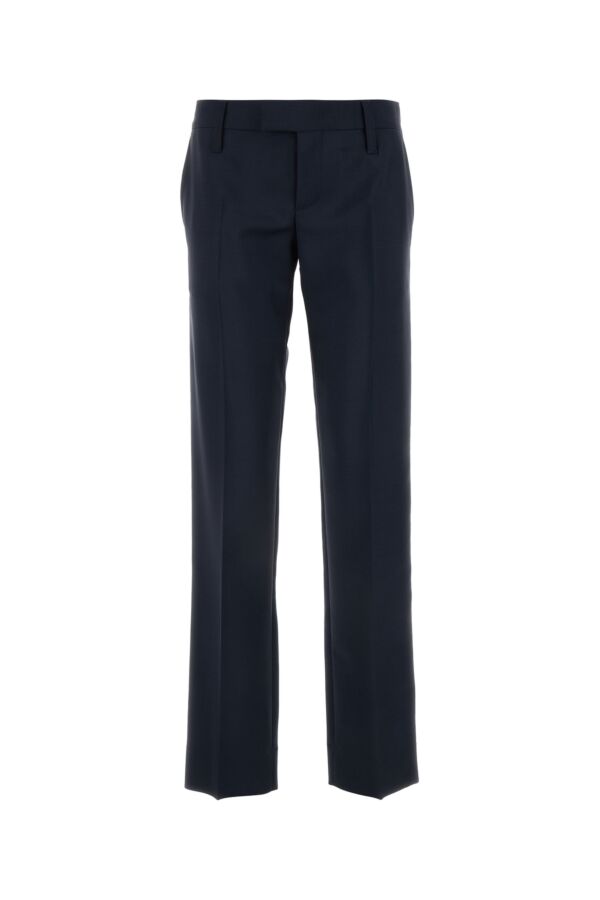 Miu Miu Women Dark Blue Mohair Blend Pant