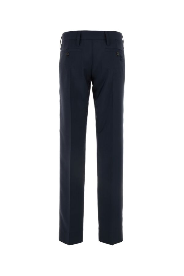 Miu Miu Women Dark Blue Mohair Blend Pant