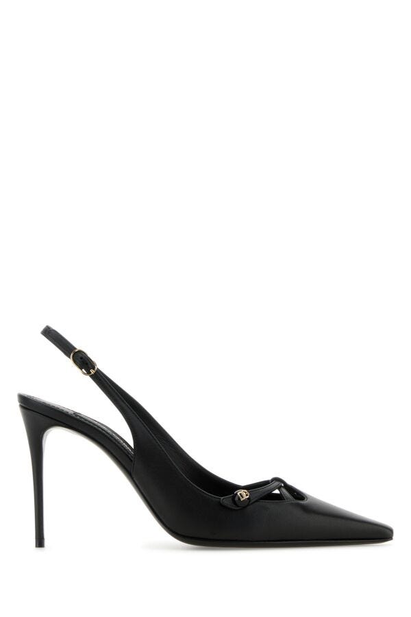 Dolce & Gabbana Women Black Leather Pumps