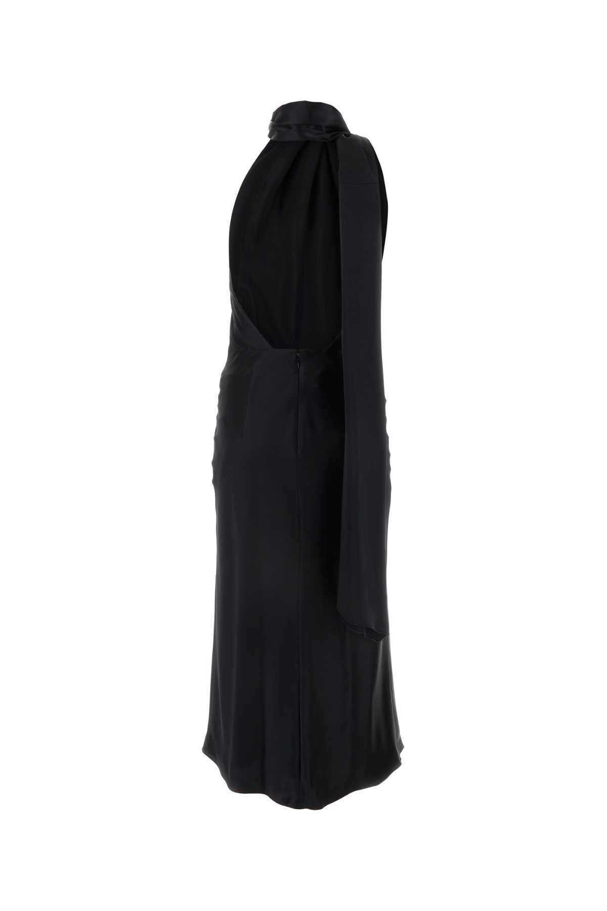 Max Mara Women Black Silk Moli Long Dress