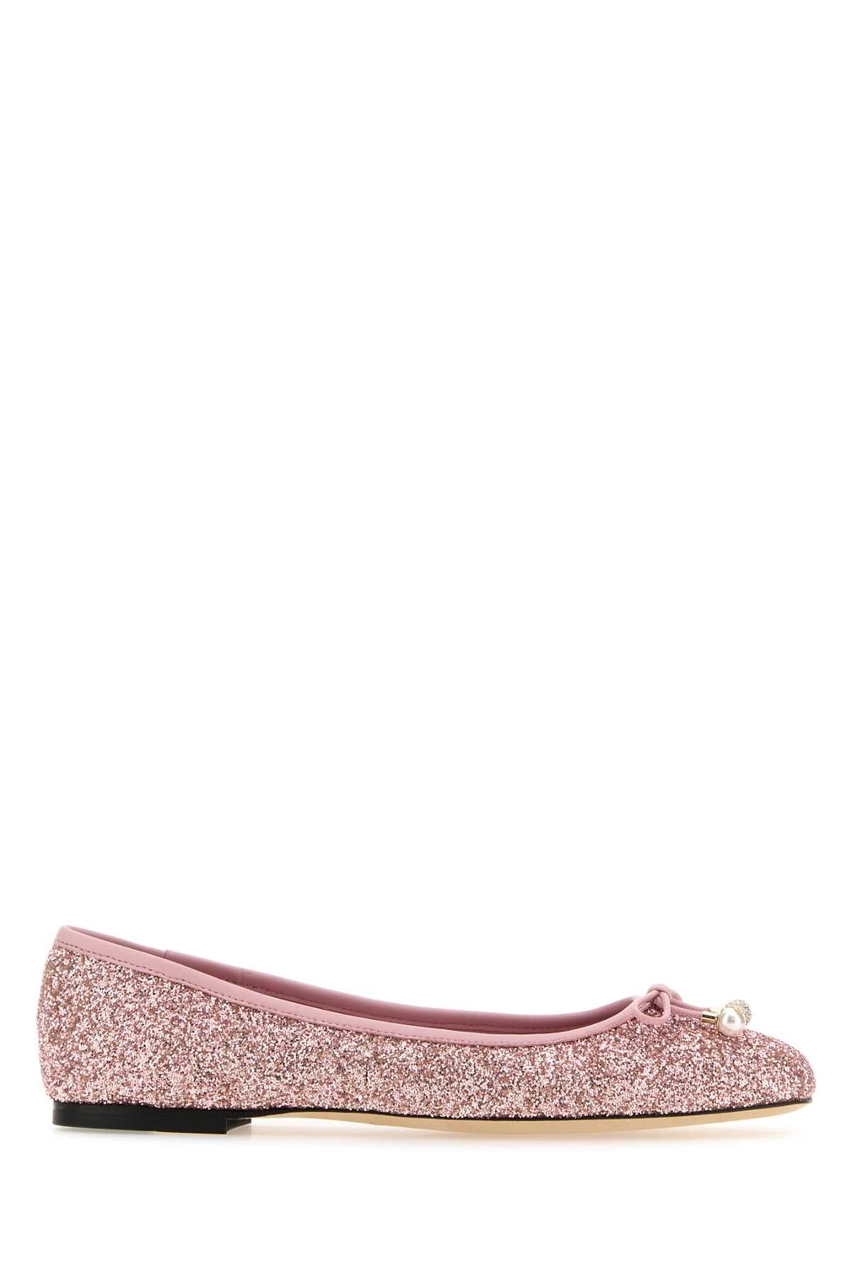 Jimmy Choo Women Embellished Fabric Elme Ballerinas