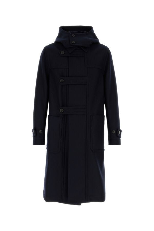 Dries Van Noten Men Midnight Blue Blend Ragnar Coat