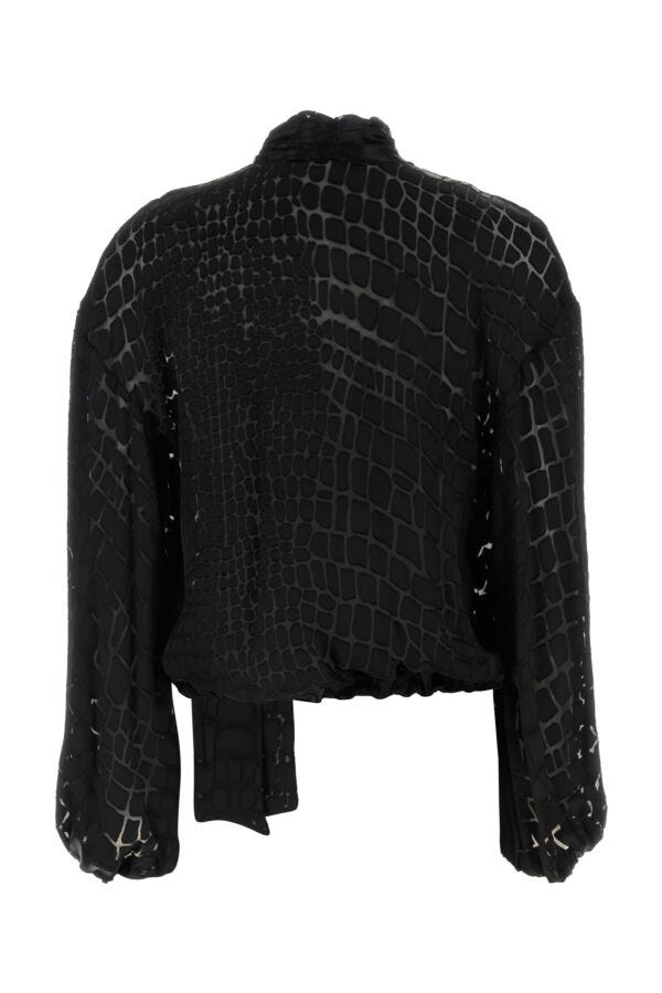 Blumarine Women Black Devore Blouse