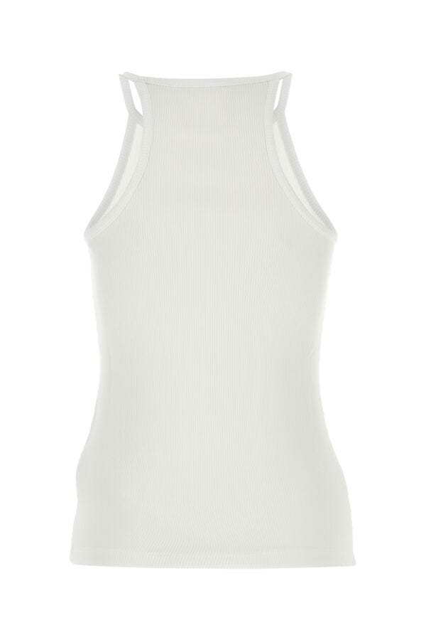 Givenchy Women White Stretch Viscose Blend Tank Top