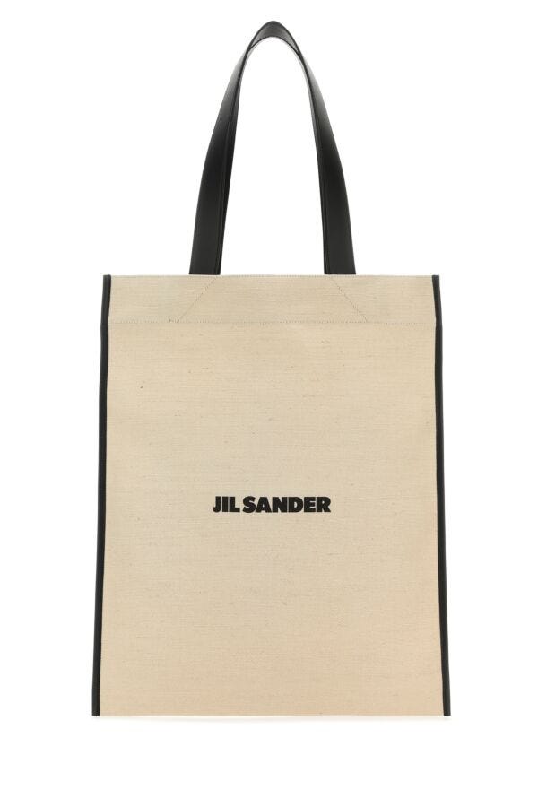 Jil Sander Women Sand Canvas Shopping Bag