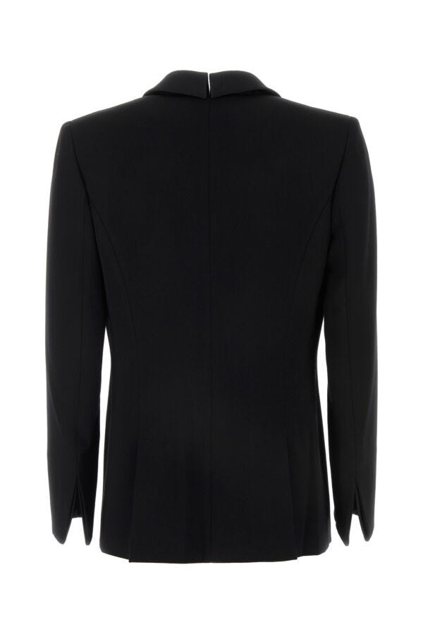 Giorgio Armani Women Black Wool Blazer