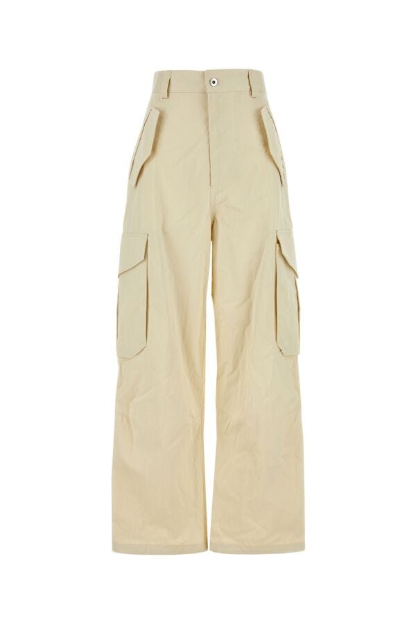 Bottega Veneta Women Sand Cotton Blend Cargo Pant