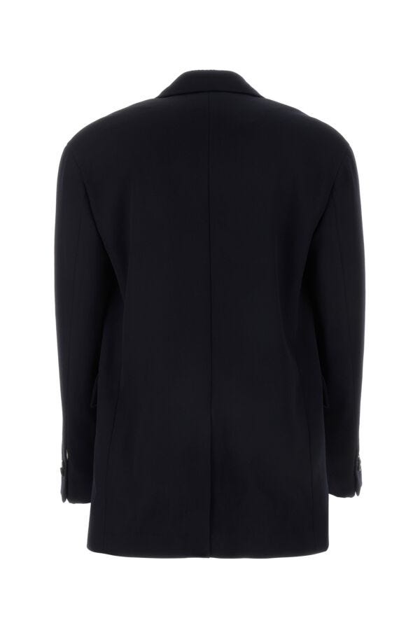 Bottega Veneta Men Midnight Blue Wool Blazer