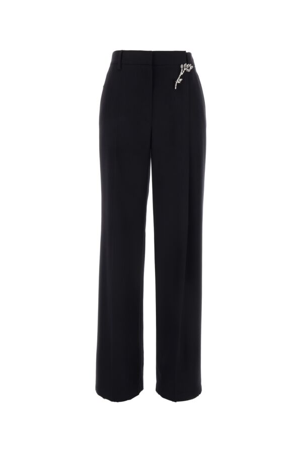 Prada Women Black Gabardine Pant