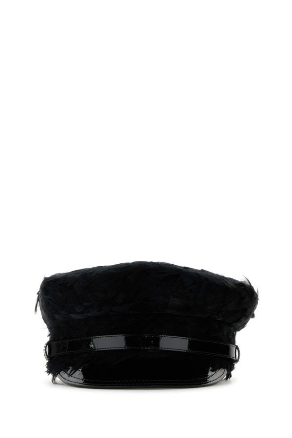 Prada Women Embellished Fabric Hat